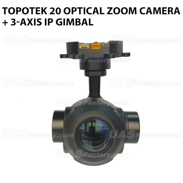 Topotek SIP20S90 20 Optical Zoom Camera + 3-axis IP Gimbal Topotek SIP20S90 20 Optical Zoom Camera + 3-axis IP Gimbal